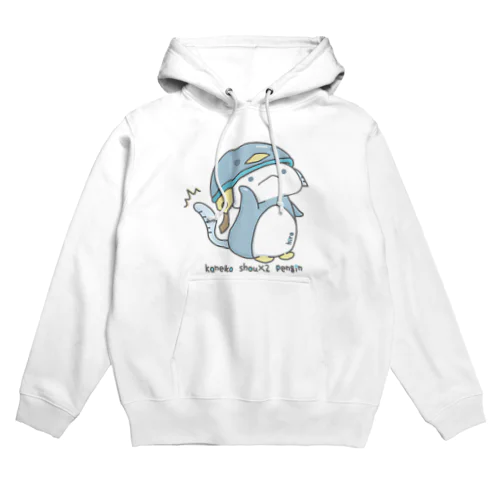 ロゴ「じたくけいびいん/ぺんぎんver」 Hoodie