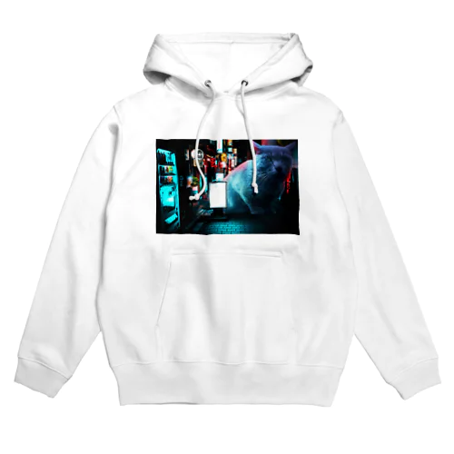 デカ猫in路地裏 Hoodie