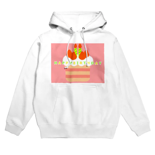 ポップなバースデーケーキのイラスト Hoodie