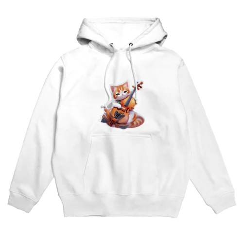 チェロ弾きの可愛いネコ Hoodie