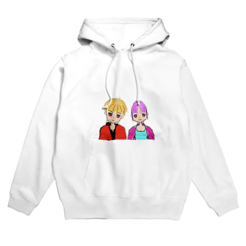 ツーショットカップル Hoodie