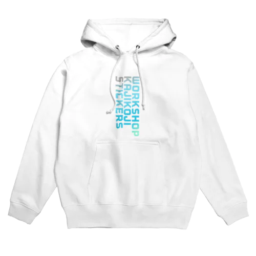 ブルーグラデーションロゴシリーズ(縦) Hoodie