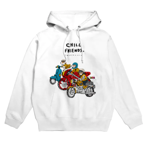 CHILL FRIENDS_バイカーズ Hoodie