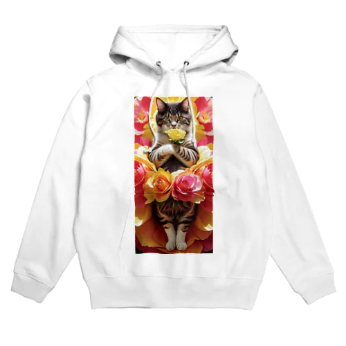 フラワーキャット077 Hoodie