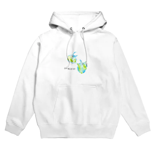 おにびうさぎ② ロゴ入り Hoodie