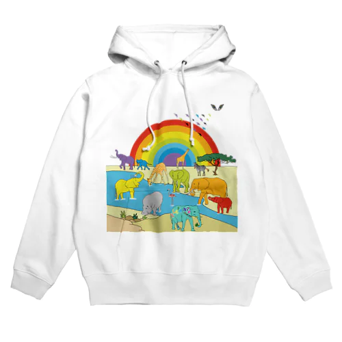 サファリの象たち Hoodie