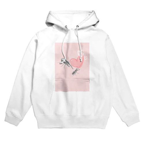 ヘラクレスオオカブト×クワガタ×ハート Hoodie