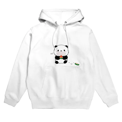 スイカを食べるパンダ Hoodie