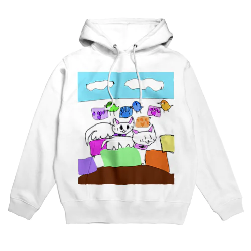 にゃーとともだち Hoodie