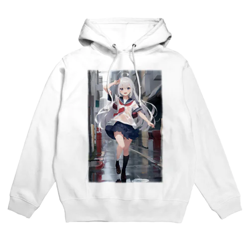 雨上がりの少女 Hoodie