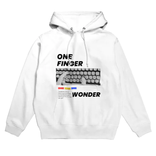 タイピングを人差し指だけを使う人が着てそうなTシャツ Hoodie