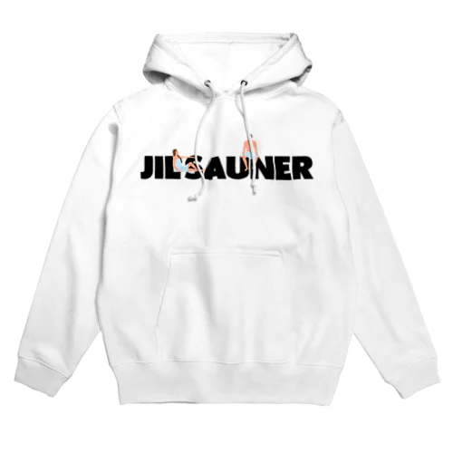 JIL SAUNER-ジルサウナー-サウナしている人ロゴ Hoodie