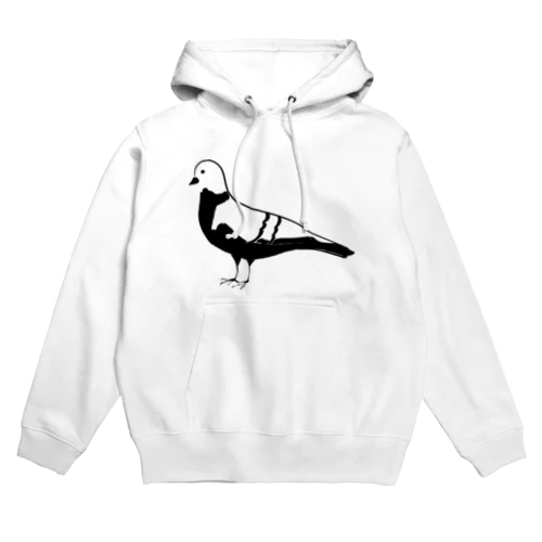 鳩のシルエット Hoodie