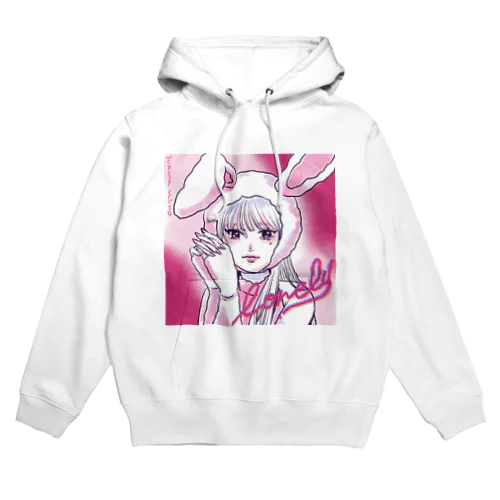 lonely rabbit Hoodie