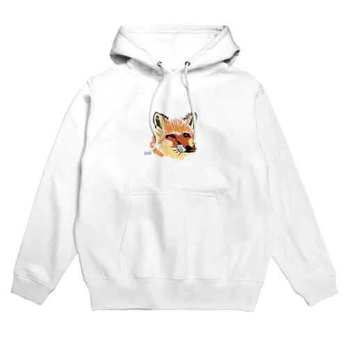 キツネ　ロゴ Hoodie