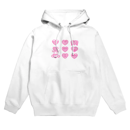 いろいろハート Hoodie