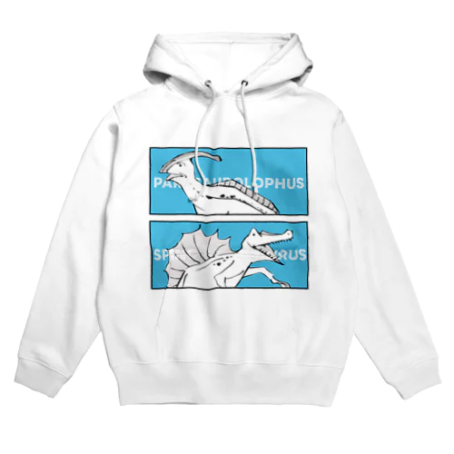 戯画ザウルス(パラサウロロフス・スピノサウルス) Hoodie