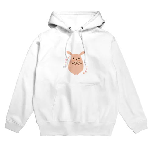 お祈りうさぎ（デザイン小さめ） Hoodie