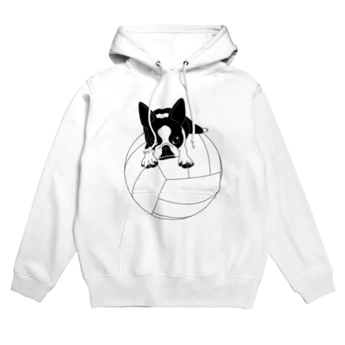 ボストンテリア(バレーボール白)[v2.7.5k] Hoodie