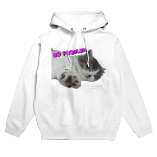 猫は寝ててもNO PROBLEM Hoodie