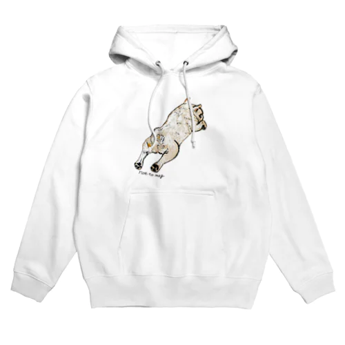 ねんねチラリクリームブヒ Hoodie