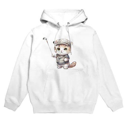 ねこゴルフ Hoodie