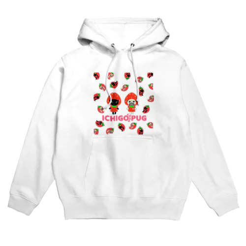 いちごちゃんパグ Hoodie