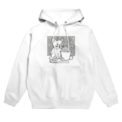 待てにゃんこ Hoodie