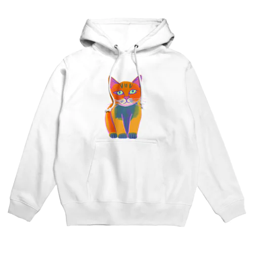 猫（カラフル） Hoodie