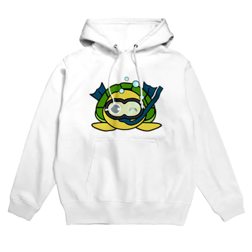 シュノーケリング亀ちゃん Hoodie