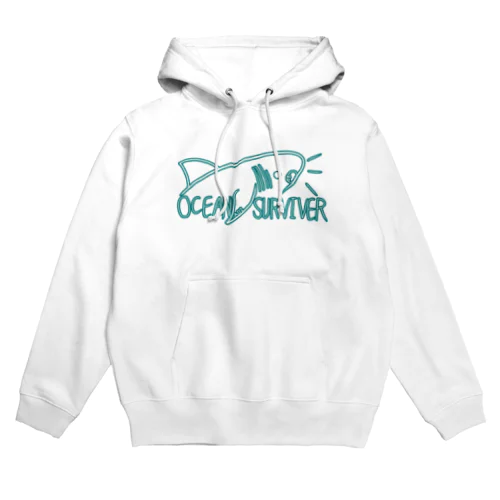 サメのアクゥ OCEAN SURVIVER Hoodie