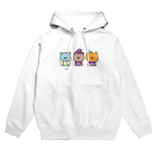 ハロウィンくまトリオ Hoodie