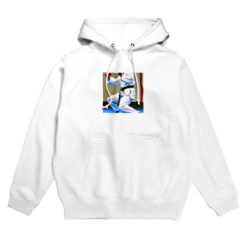 空手大好きイラストグッズ Hoodie