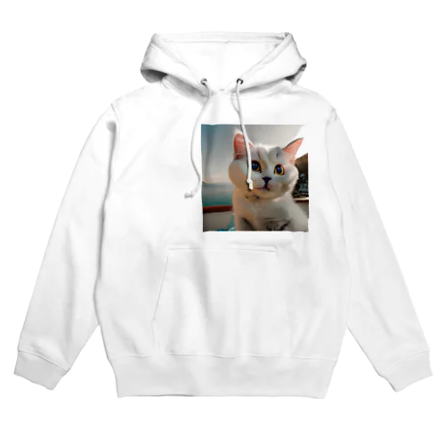 癒やしの子猫　イラストグッズ Hoodie