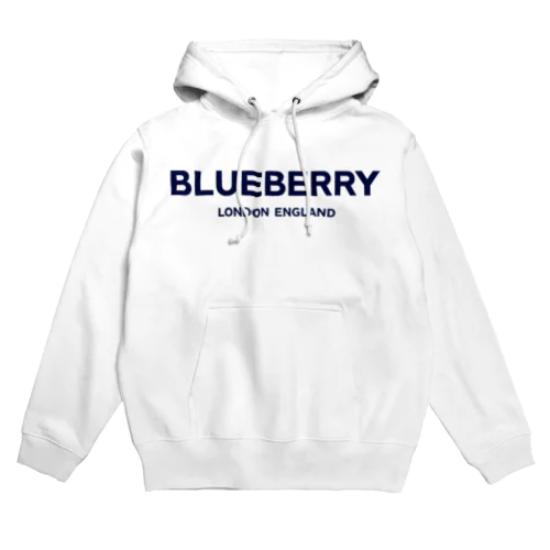 BLUEBERRY LONDON ENGLAND-ブルーベリー ロンドン イングランド- ブルーネイビーロゴ パーカー