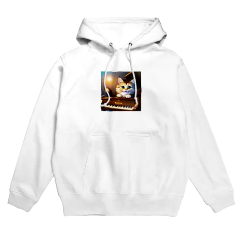 子猫ピアニスト-1 Hoodie