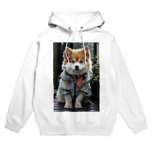 おしゃれな犬 Hoodie