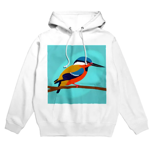 カワセミのイラストグッズ Hoodie