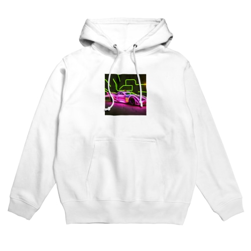 ネオンライトのスポーツカー Hoodie