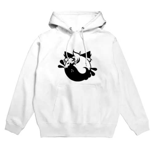 月海塩のクジラさんマーク黒 Hoodie