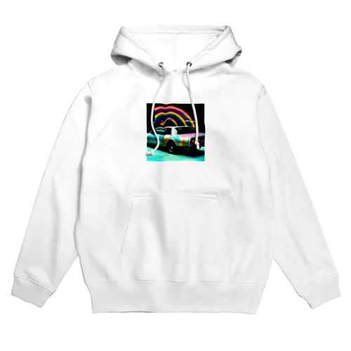 虹色の車 Hoodie