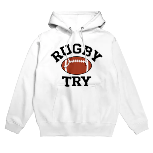 ラグビー・RUGBY・グッズ・デザイン・楕円形ボール・イラスト・スポーツ・Tシャツ・男子・女子・かっこいい・かわいい・選手・ラガーマン・インゴール・ラグビーユニオン・ラグビーリーグ Hoodie