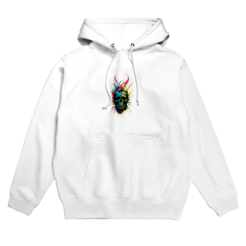 ペイントスカル Hoodie