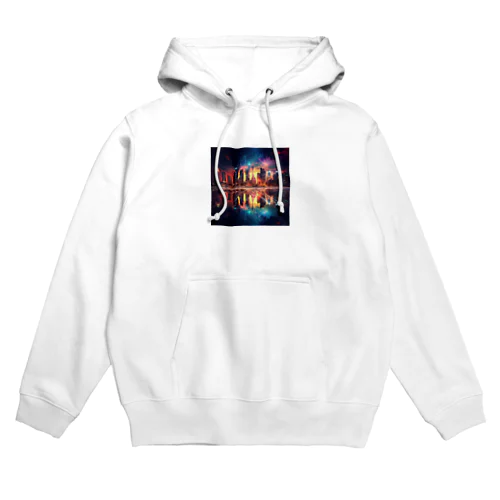 未来都市のホログラフィー Hoodie