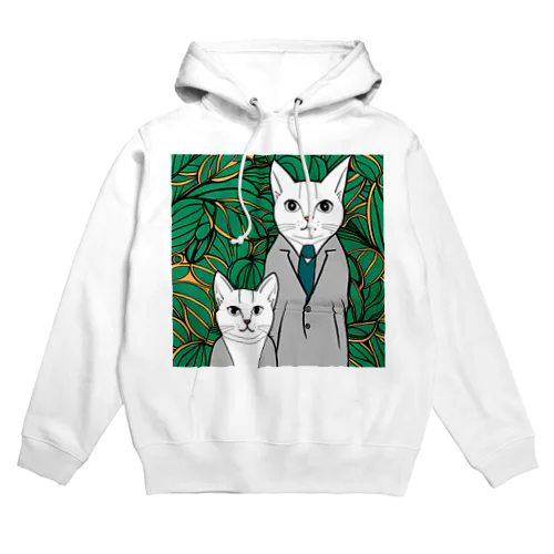 2匹の猫 Hoodie