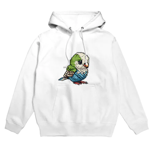 ドット絵のインコ２ Hoodie