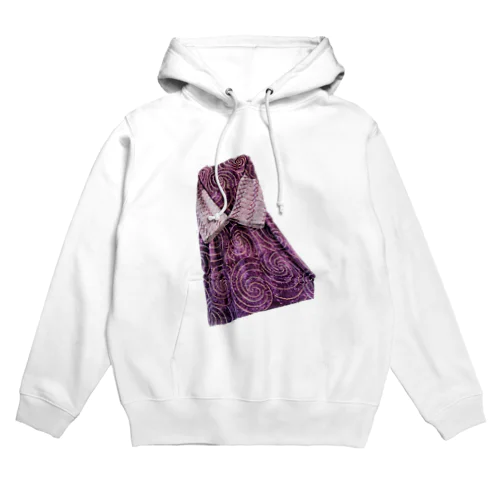 ハンドメイドリメイク着物紫 Hoodie