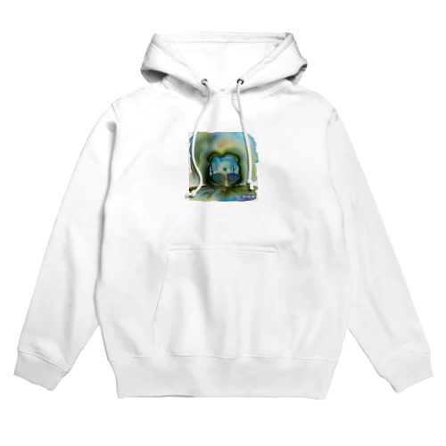 水彩画　一縷の光 Hoodie