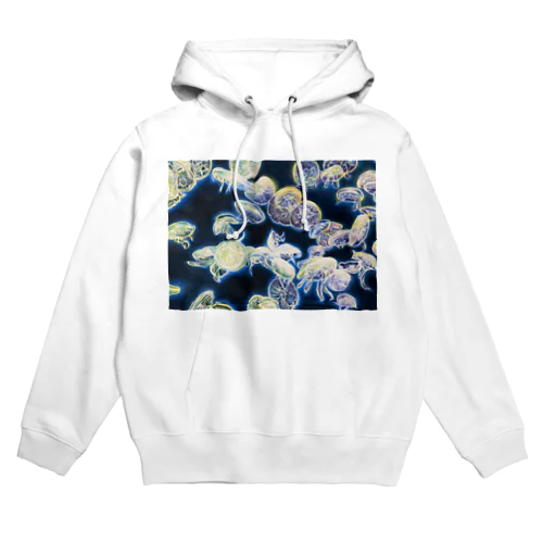 色鉛筆で描いたクラゲ　 Hoodie