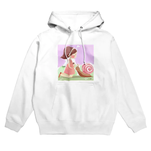 女の子とカタツムリ Hoodie